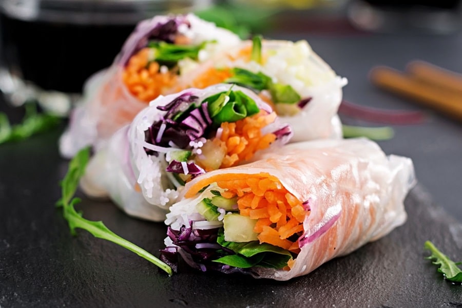 Vietnamesische Sommerrollen, Vietnam, vietnamesisches Rezept